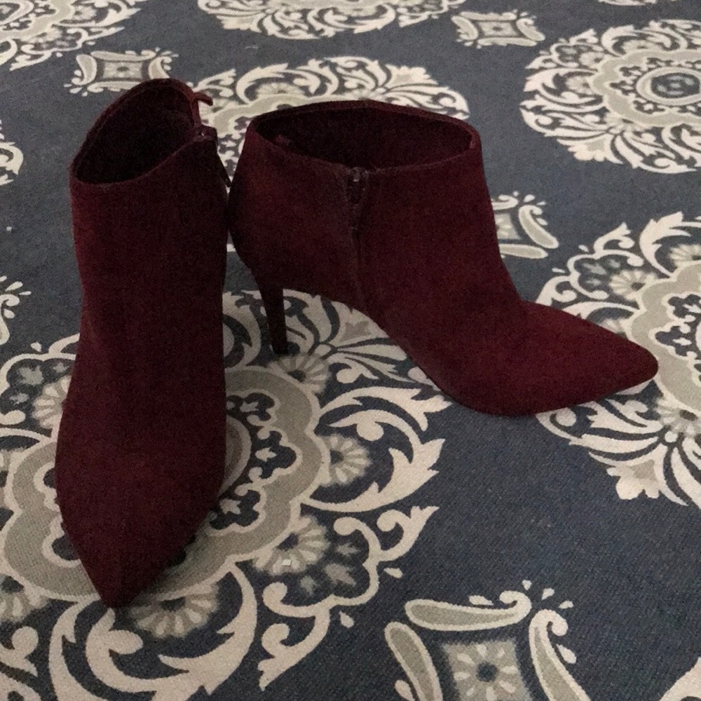 Burgundy Booties